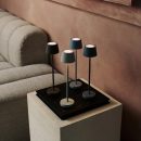 Vondel Mokka Brown wiederaufladbar und schnurloses Lampe perfekt für die Hotellerie - drahtlos wiederaufladbar über Ladestation