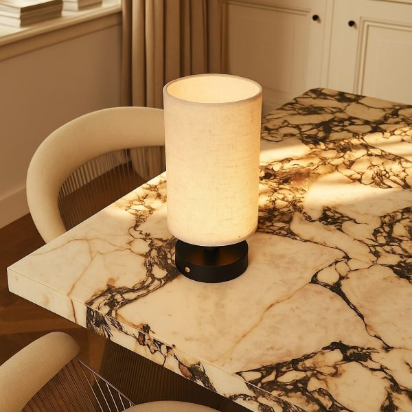 Ben Black Holztischlampe-wiederaufladbar, dimmbar, USB-C-Antrieb – Bild 6