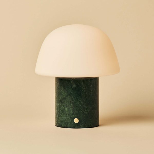 Maes Green / Verde Alpi - Elegante Marmorlampe, bis zu 120 Stunden Beleuchtung, stilvoll und funktional