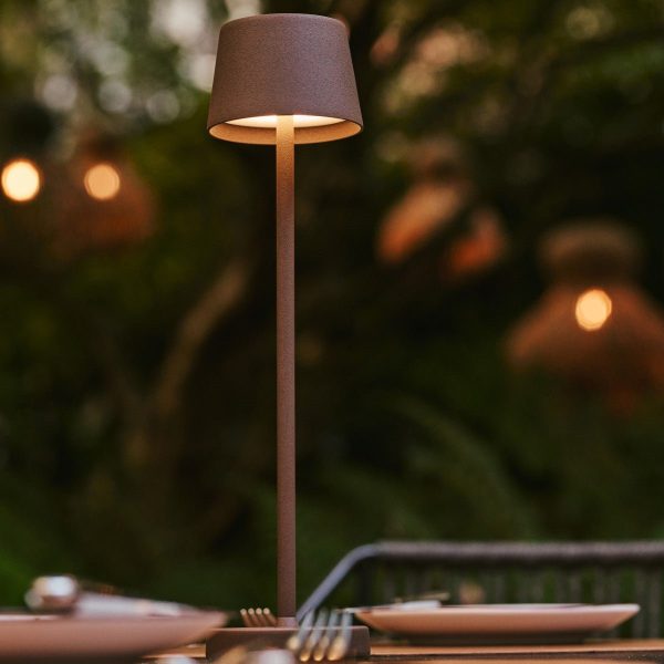 Vondel Mokka Brown wiederaufladbar und schnurloses Lampe perfekt für die Hotellerie - drahtlos wiederaufladbar über Ladestation – Bild 19