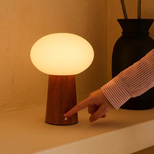 Max kastanienhalte Holzschnur und wiederaufladbare Lampe-umweltfreundliches Design – Bild 9