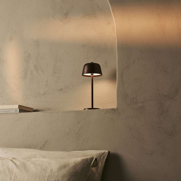 Anton Espresso Brown wiederaufladbare Tischlampe | Stilvolle und schnurlose Beleuchtung – Bild 5