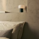 Renoir Green / Verde Alpi - Marmor wiederaufladbare Tischlampe - Schnurloses, USB wiederaufladbar und bis zu 120 Stunden Beleuchtung