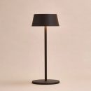 Hugo Mokkabraune wiederaufladbare Tischlampe – stilvoll, dimmbar und kabellos