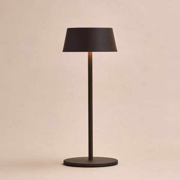 Hugo Mokkabraune wiederaufladbare Tischlampe – stilvoll, dimmbar und kabellos – Bild 9