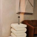Vondel Mokka Brown wiederaufladbar und schnurloses Lampe perfekt für die Hotellerie - drahtlos wiederaufladbar über Ladestation