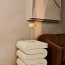 Hugo Amber Yellow Wiederaufladbare Tischlampe aus Eisen – dimmbar, stilvoll und kabellos