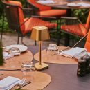 Ava Gold wiederaufladbare Tischlampe | Kabellos, dimmbar und stilvoll