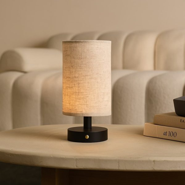 Ben Black Holztischlampe-wiederaufladbar, dimmbar, USB-C-Antrieb – Bild 10