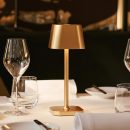 Ava Gold wiederaufladbare Tischlampe | Kabellos, dimmbar und stilvoll