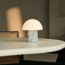 Maris White / Bianco Statuarietto - Klassische Marmorlampe mit 3 hellen Farben und Dimmfunktion