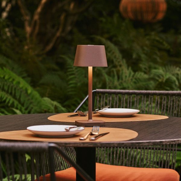 Ava Mokkabraune wiederaufladbare Tischlampe | Kabellos und dimmbar – Bild 11