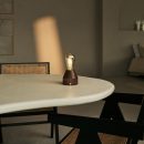 Zavi Walnuss wiederaufladbare LED-Tischlampe-schnurlos, dimmbar, 100-Stunden-Batterie