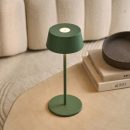 Hugo Sage Green Wiederaufladbare Tischlampe – Stilvoll, dimmbar und kabellos