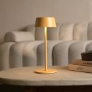 Hugo Amber Yellow Wiederaufladbare Tischlampe aus Eisen – dimmbar, stilvoll und kabellos