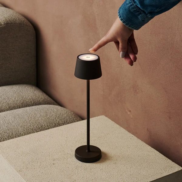 Vondel Mokka Brown wiederaufladbar und schnurloses Lampe perfekt für die Hotellerie - drahtlos wiederaufladbar über Ladestation – Bild 17