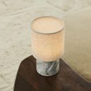 ONODA White / Bianco Statuarietto - Marmor wiederaufladbare Tischlampe - mit austauschbarer Lampenschirm und wiederaufladbarem Design