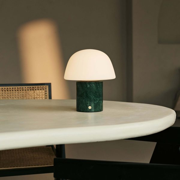 Maes Green / Verde Alpi - Elegante Marmorlampe, bis zu 120 Stunden Beleuchtung, stilvoll und funktional – Bild 2