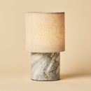 ONODA White / Bianco Statuarietto - Marmor wiederaufladbare Tischlampe - mit austauschbarer Lampenschirm und wiederaufladbarem Design