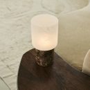 Cuyp Brown / Emperador Dark - Marmor wiederaufladbarer Tischlampe - Schnurlos, USB -wiederaufladbar und bis zu 100 Stunden Laufzeit