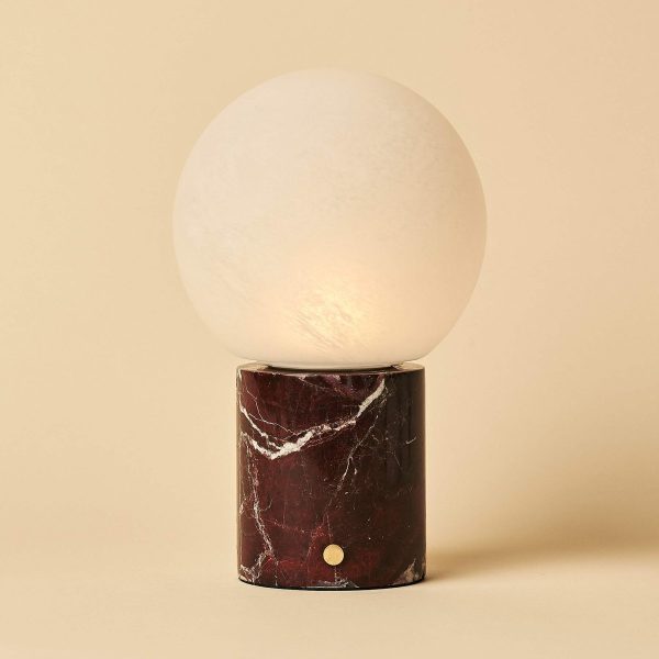 Metsu Red/ Rosso Levanto - Klassische Marmorlampe mit 3 hellen Farben und Dimmfunktion