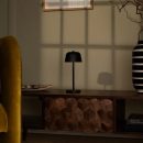 Anton Black wiederaufladbare Tischlampe | Stilvolle und kabellose Beleuchtung