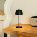 Anton Black wiederaufladbare Tischlampe | Stilvolle und kabellose Beleuchtung