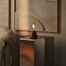 Zavi Chestnut Brown wiederaufladbare LED-Tischlampe-schnurlos, dimmbar, 100-Stunden-Batterie