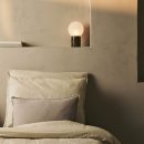 METSU BROWN / EMEPERADOR DARK - Klassische Marmorlampe mit 3 hellen Farben und Dimmfunktion