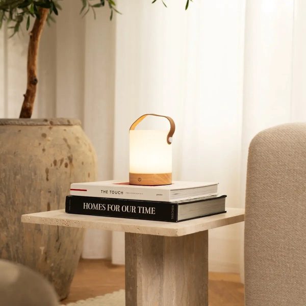 Avery hellbraun wiederaufladbarer Tischlampe-schnurlos, dimmbar und USB-C – Bild 9
