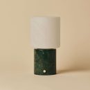 CuYP Green / Verde Alpi - Marmor wiederaufladbare Tischlampe - Schnurlos, USB -wiederaufladbar und bis zu 100 Stunden Laufzeit