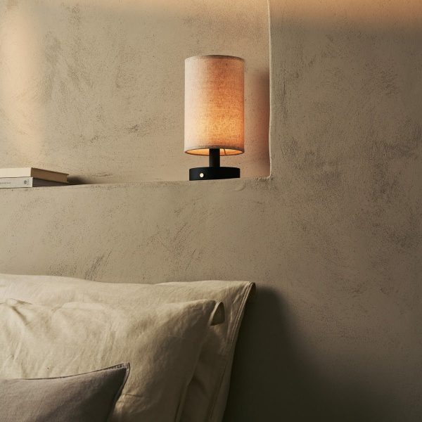 Ben Black Holztischlampe-wiederaufladbar, dimmbar, USB-C-Antrieb – Bild 5