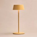 Hugo Amber Yellow Wiederaufladbare Tischlampe aus Eisen – dimmbar, stilvoll und kabellos