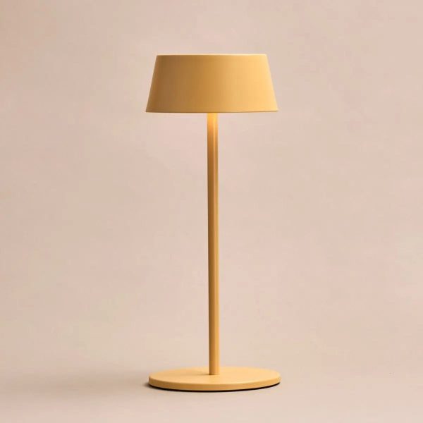 Hugo Amber Yellow Wiederaufladbare Tischlampe aus Eisen – dimmbar, stilvoll und kabellos – Bild 14