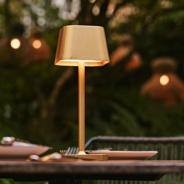 Ava Gold wiederaufladbare Tischlampe | Kabellos, dimmbar und stilvoll – Bild 16