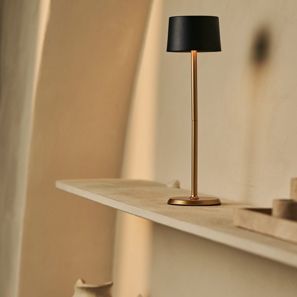 David Black & Gold wiederaufladbare Tischlampe 2 in 1 mit einstellbarer Höhe - dimmbar und kabellos mit 120 Stunden Akku – Bild 9