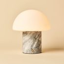 Maris White / Bianco Statuarietto - Klassische Marmorlampe mit 3 hellen Farben und Dimmfunktion