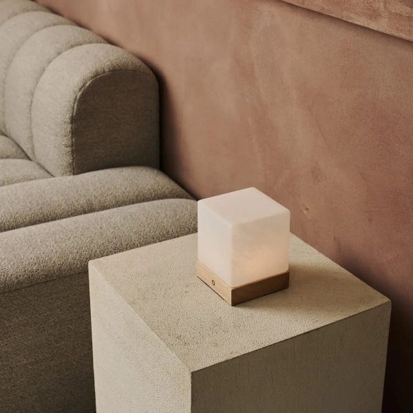 Yce hellbraune schnurlose Holzlampe mit gefrorenem Glas-wiederaufladbar, dimmbar, 100-Stunden-Batterie – Bild 15