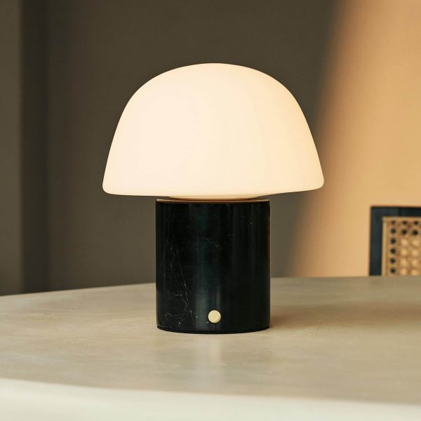 Maes Black / Nero Marquina - Elegante Marmorlampe, bis zu 120 Stunden Beleuchtung, stilvoll und funktional – Bild 3
