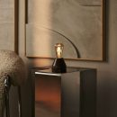 Zavi Walnuss wiederaufladbare LED-Tischlampe-schnurlos, dimmbar, 100-Stunden-Batterie