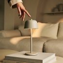 Anton Vanille wiederaufladbare Tischlampe | Stilvolle und schnurlose Beleuchtung