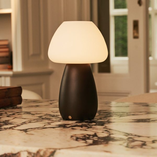 Bären Sie dunkelbraune stilvolle wiederaufladbare Lampe-schnurlos, dimmbar, umweltfreundliches Design – Bild 3