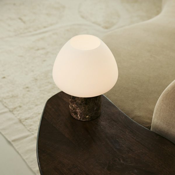 Ostade Braun / Kaiser Dunkel - Einzigartige Marmorlampe mit 3 hellen Farben und Dimmfunktion – Bild 5