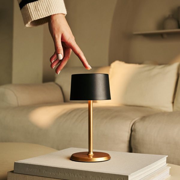 David Black & Gold wiederaufladbare Tischlampe 2 in 1 mit einstellbarer Höhe - dimmbar und kabellos mit 120 Stunden Akku – Bild 8