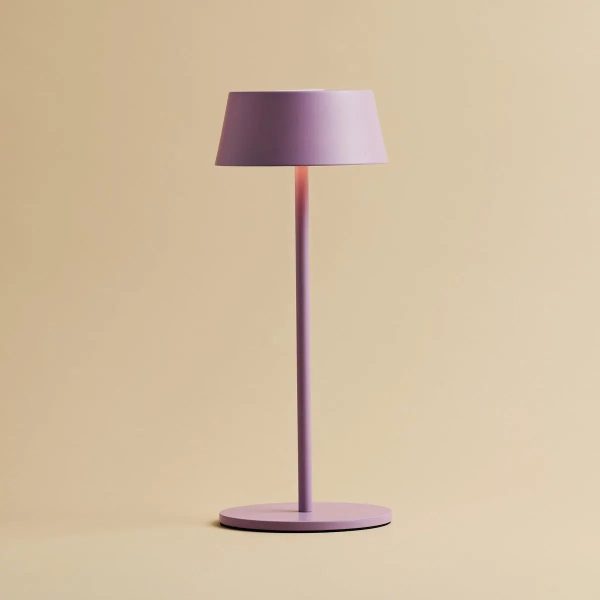 Hugo Violet Lila wiederaufladbarer Tischlampe - stilvoller, dimmbarer Lampe und schnurlos – Bild 14