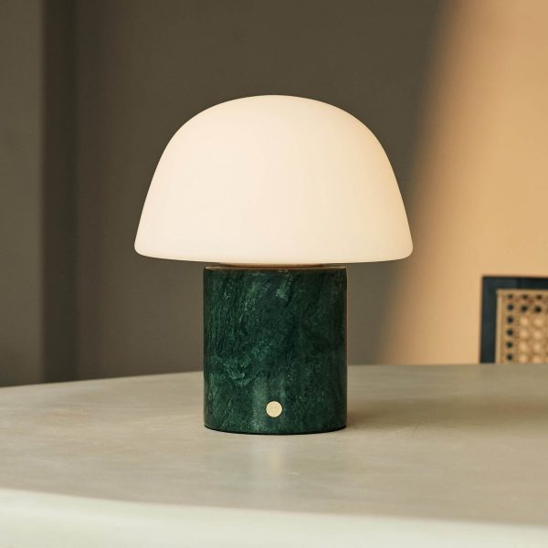 Maes Green / Verde Alpi - Elegante Marmorlampe, bis zu 120 Stunden Beleuchtung, stilvoll und funktional – Bild 3