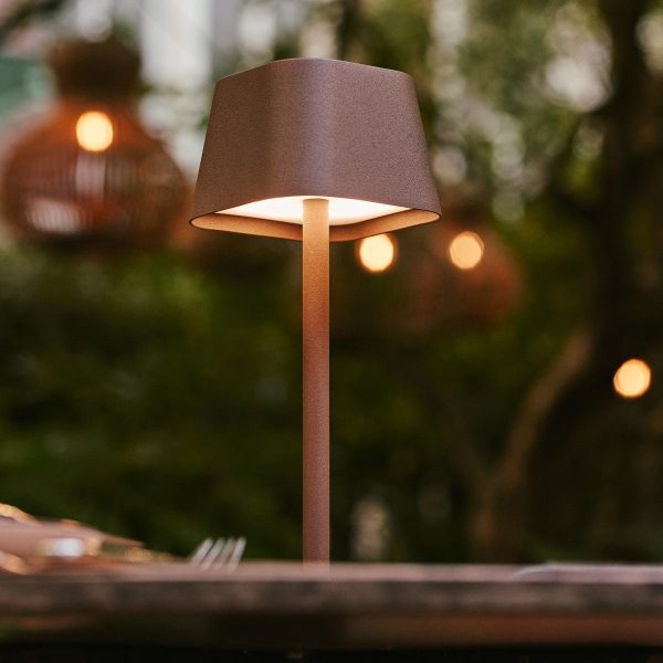 Ava Mokkabraune wiederaufladbare Tischlampe | Kabellos und dimmbar – Bild 2