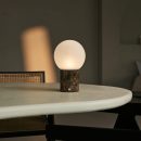 METSU BROWN / EMEPERADOR DARK - Klassische Marmorlampe mit 3 hellen Farben und Dimmfunktion