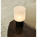 Cuyp Black / Nero Marquina - Marmor wiederaufladbare Tischlampe - Schnurlos, USB -wiederaufladbar und bis zu 120 Laufzeit