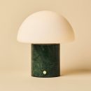 Maris Green / Verde Alpi - Klassische Marmorlampenlampe mit 3 hellen Farben und Dimmfunktion